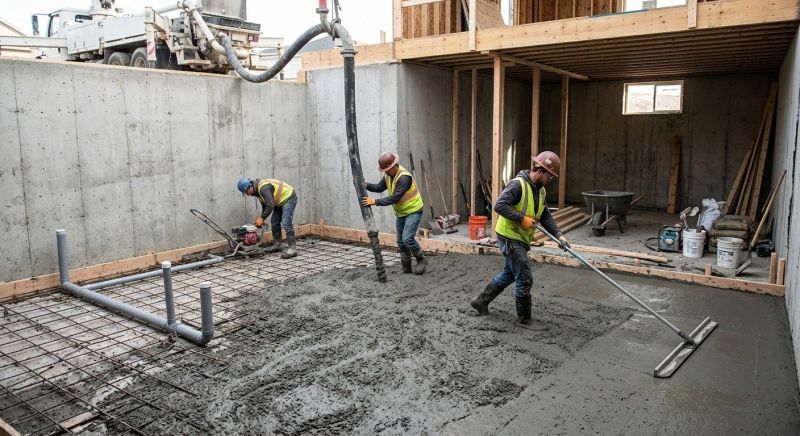 Basement Concrete Installation in Woods Cross, UT