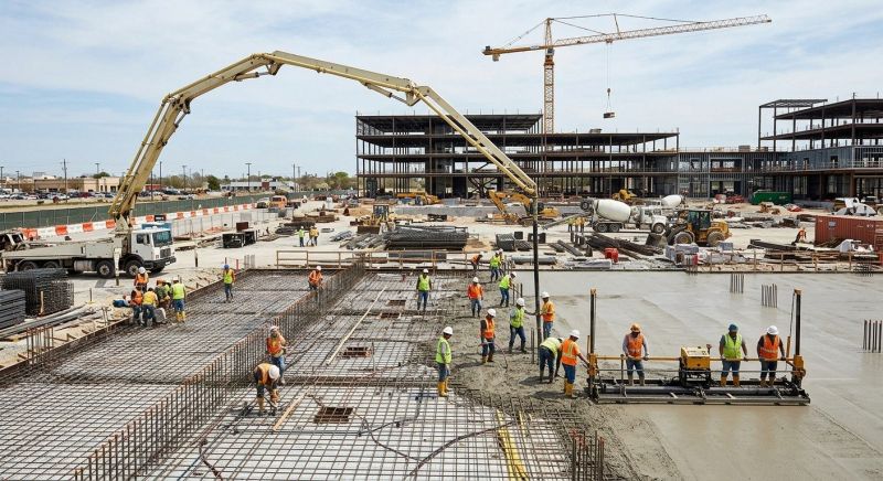 Commercial Slab Construction in Woods Cross, UT