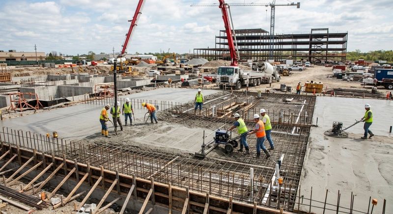 Commercial Slab Installation in Centerville, UT