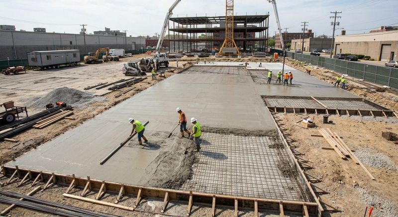 Commercial Slab Installation in Draper, UT