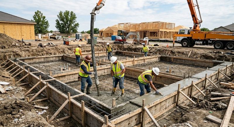 Concrete Foundation Installation in Lehi, UT