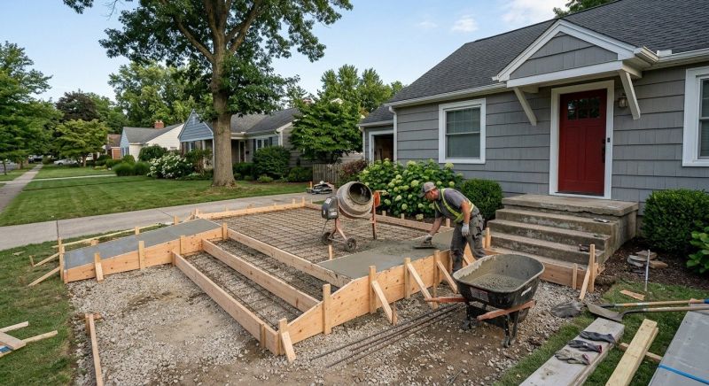 Concrete Porch Installation in Farmington, UT
