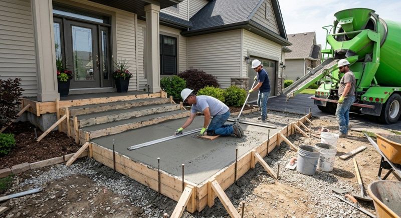 Concrete Porch Installation in Sandy, UT