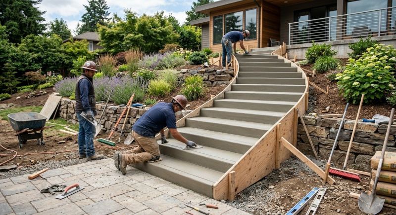 Concrete Stairs Installation in Farmington, UT
