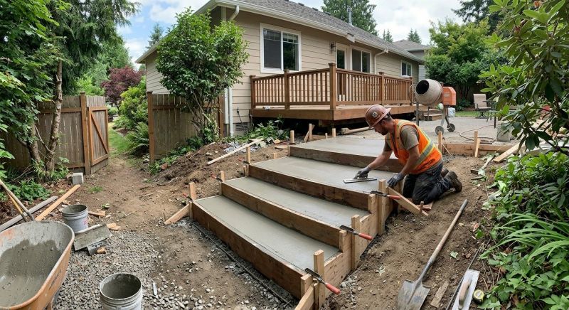 Concrete Stairs Installation in North Salt Lake, UT