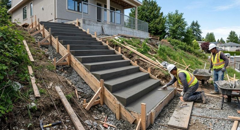 Concrete Stairs Installation in Woods Cross, UT