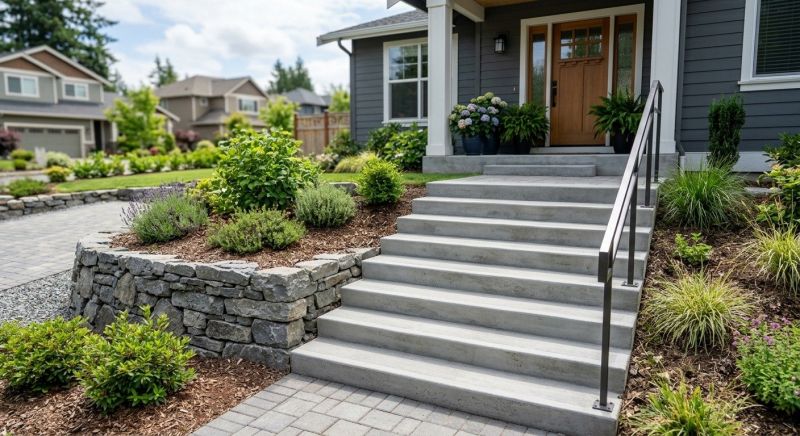 Concrete Stairway Installation in Salt Lake County, UT
