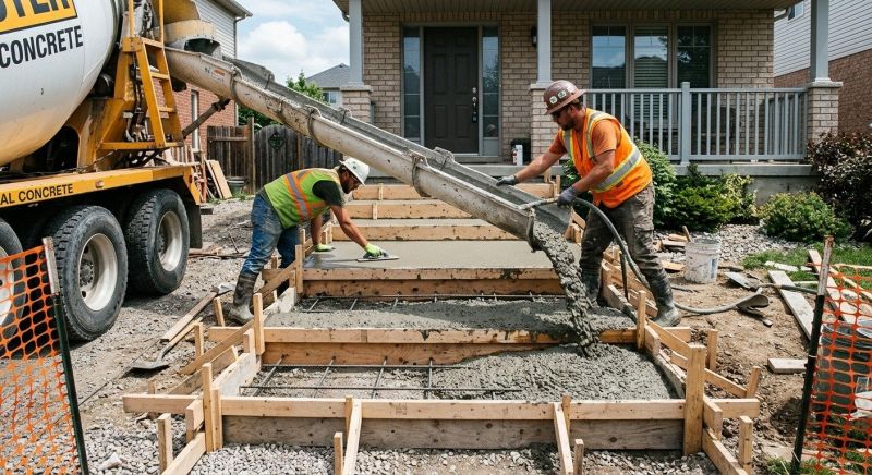 Concrete Steps Pouring in Salt Lake County, UT