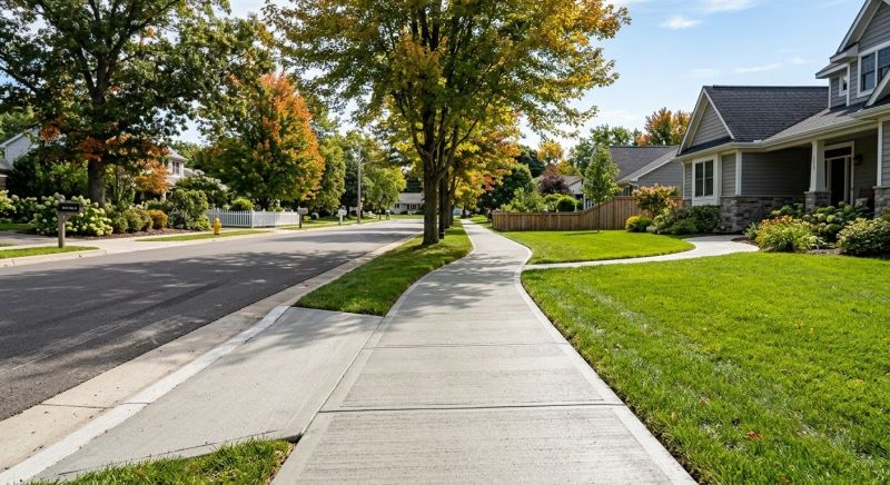 Concrete Walkway Installation in Draper, UT
