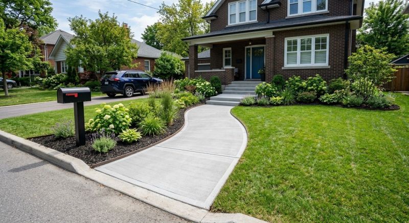 Concrete Walkway Installation in South Jordan, UT