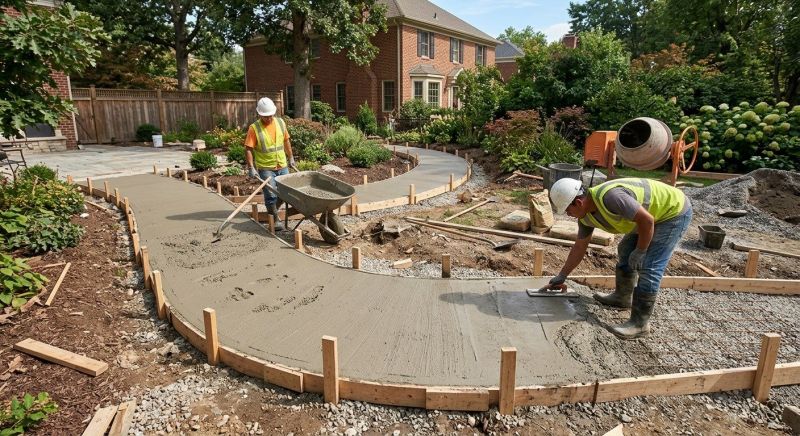 Concrete Walkway Installation in Woods Cross, UT