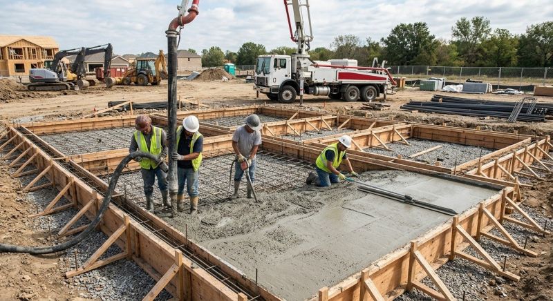 Foundation Wall Pouring in Lehi, UT