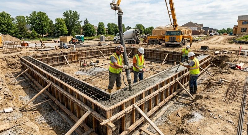Foundation Wall Pouring in Magna, UT