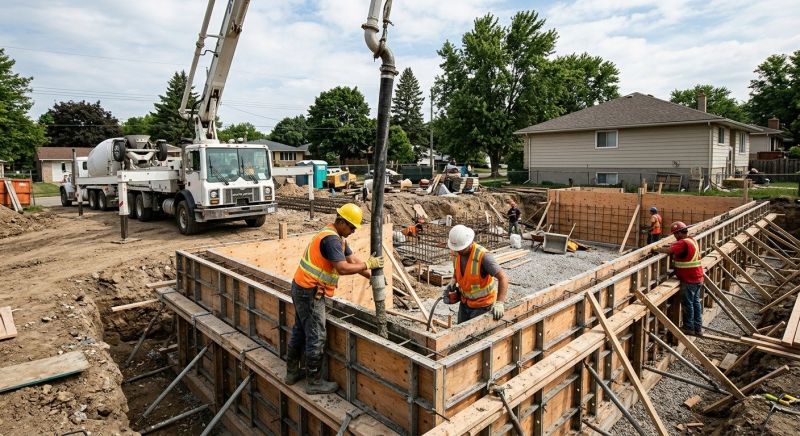 Foundation Wall Pouring in South Jordan, UT