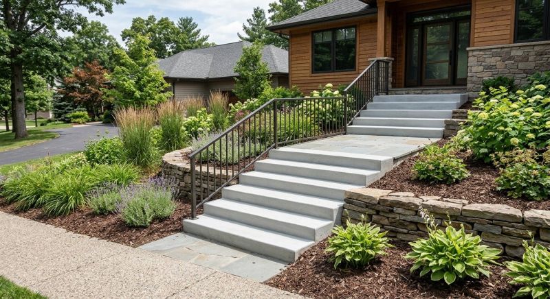 Poured Steps Installation in Millcreek, UT