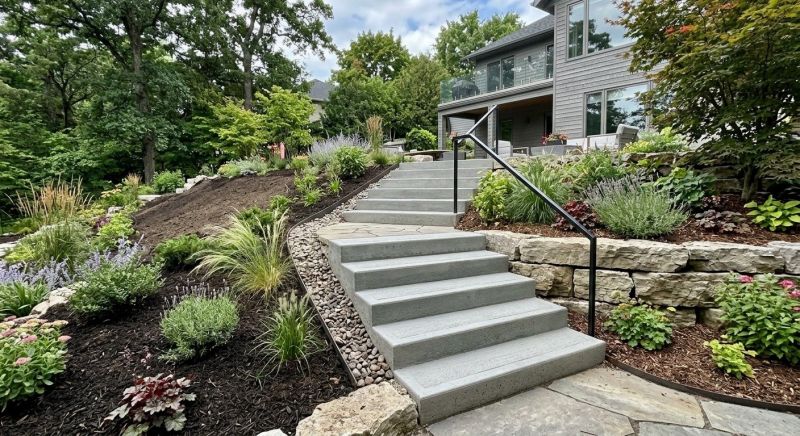 Poured Steps Installation in South Jordan, UT