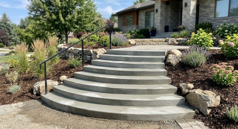 Poured Steps Installation in Woods Cross, UT