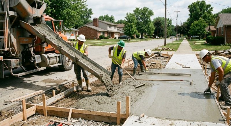 Sidewalk Pouring in Salt Lake County, UT